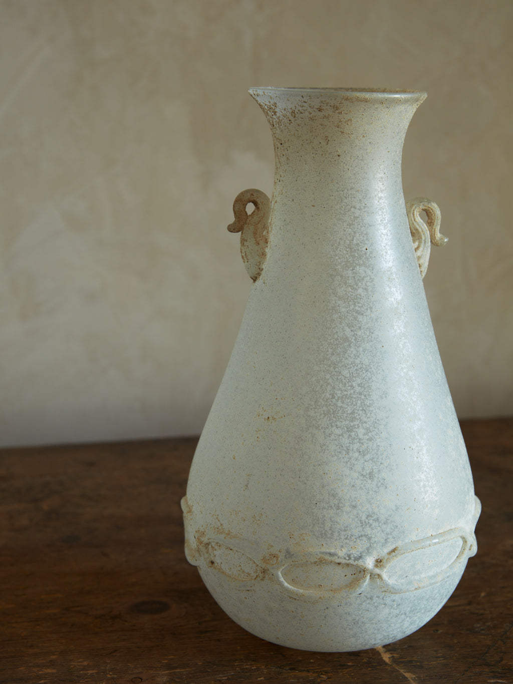 Seguso Murano Scavo Glass Vase