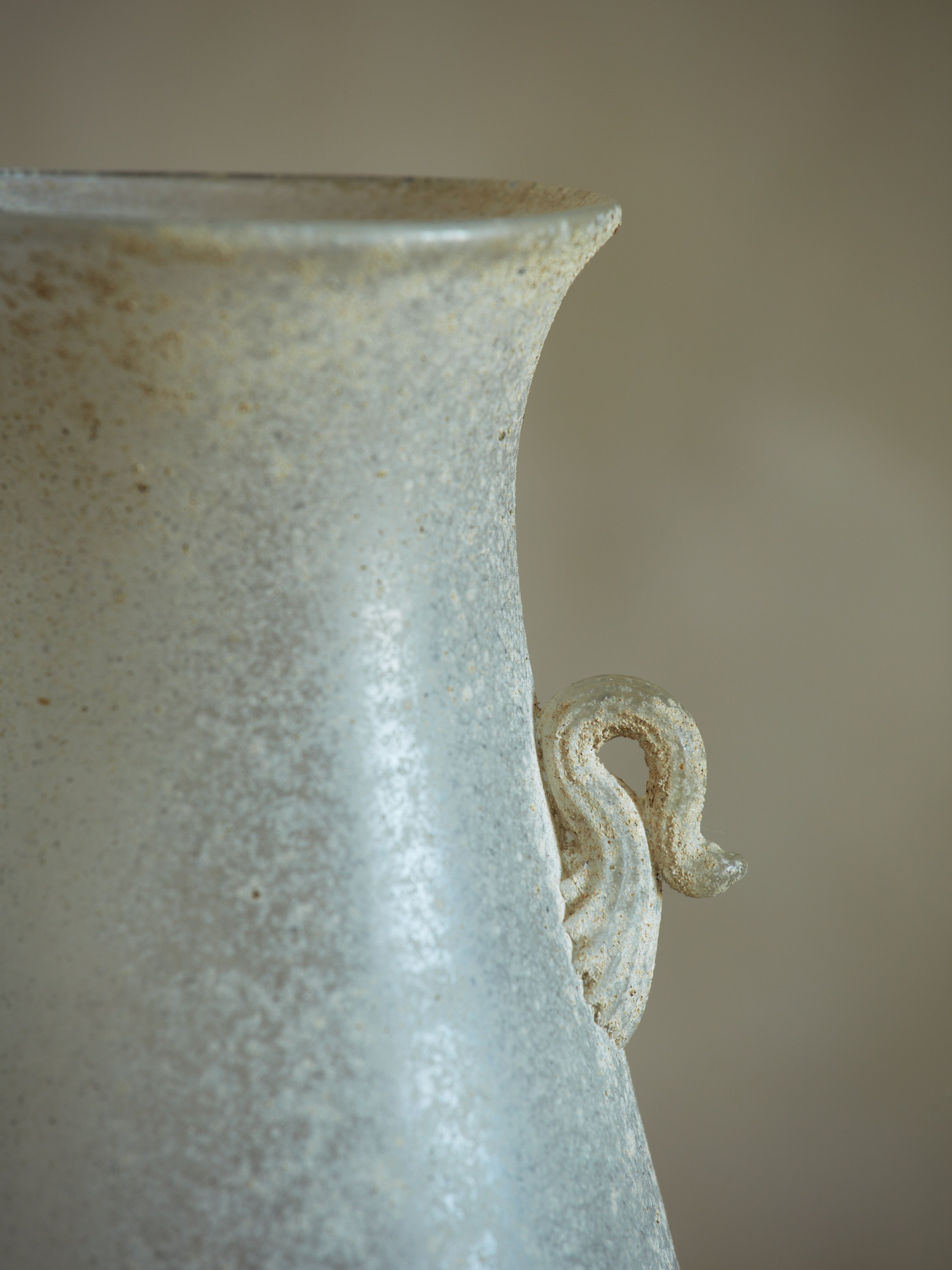 Seguso Murano Scavo Glass Vase