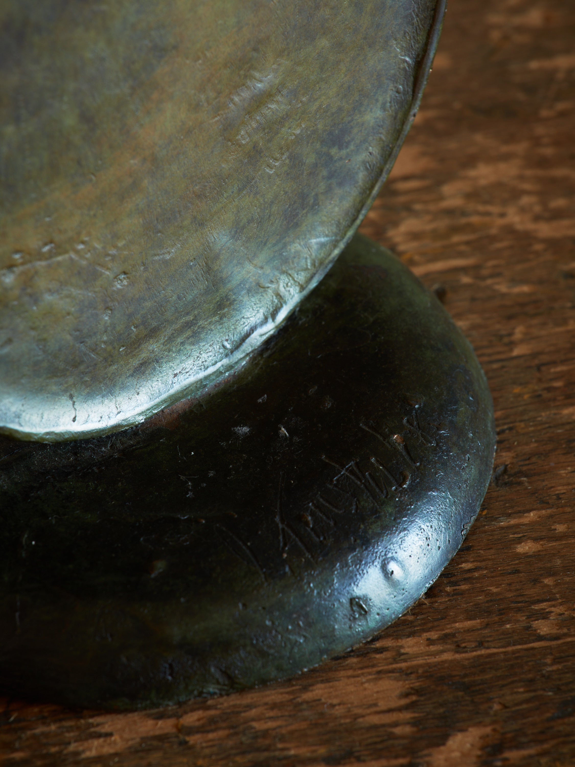 Abstract Bronze Sculpture, Signed