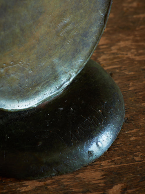 Abstract Bronze Sculpture, Signed