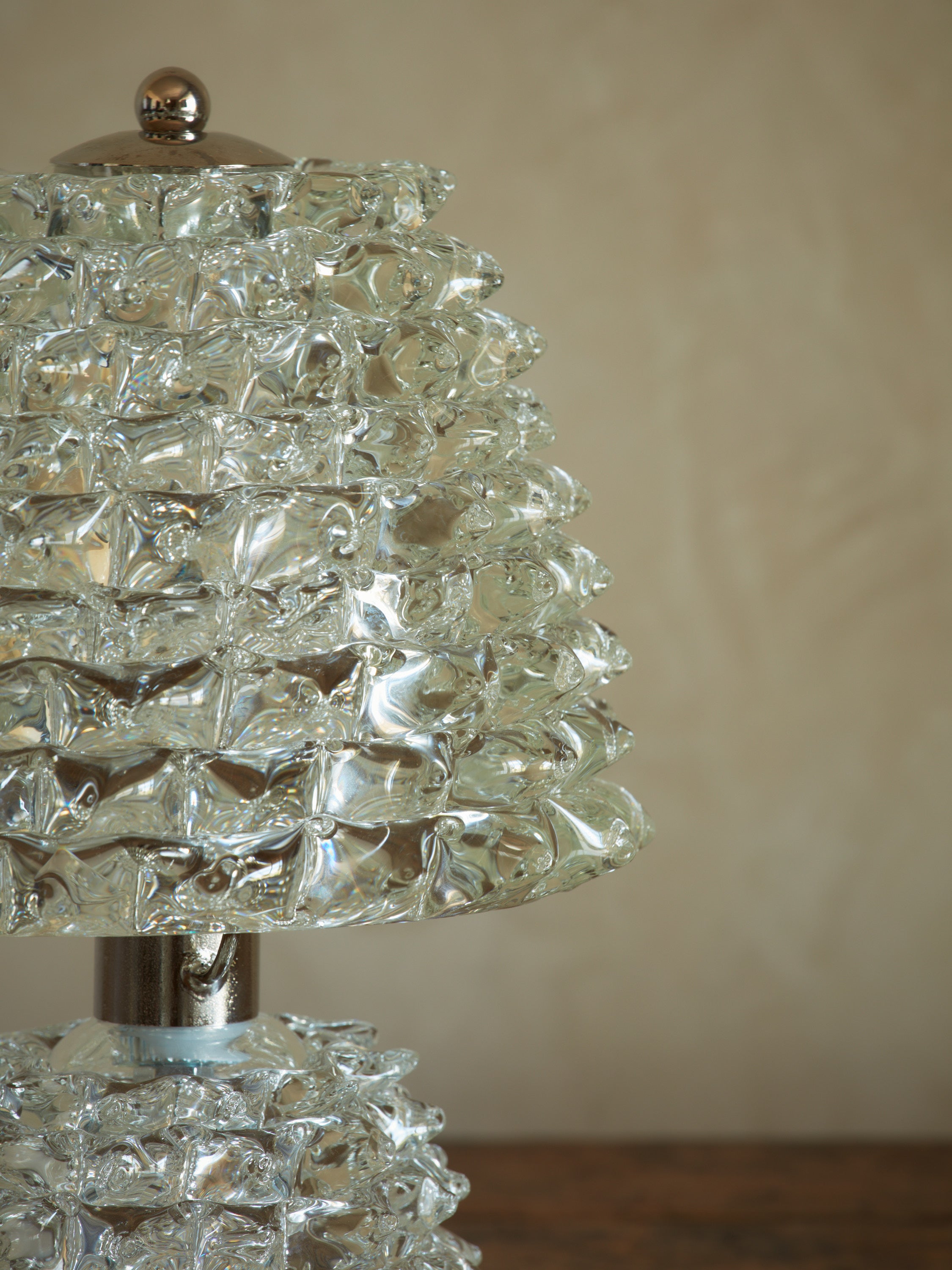 Murano Rostrato Glass Table Lamp