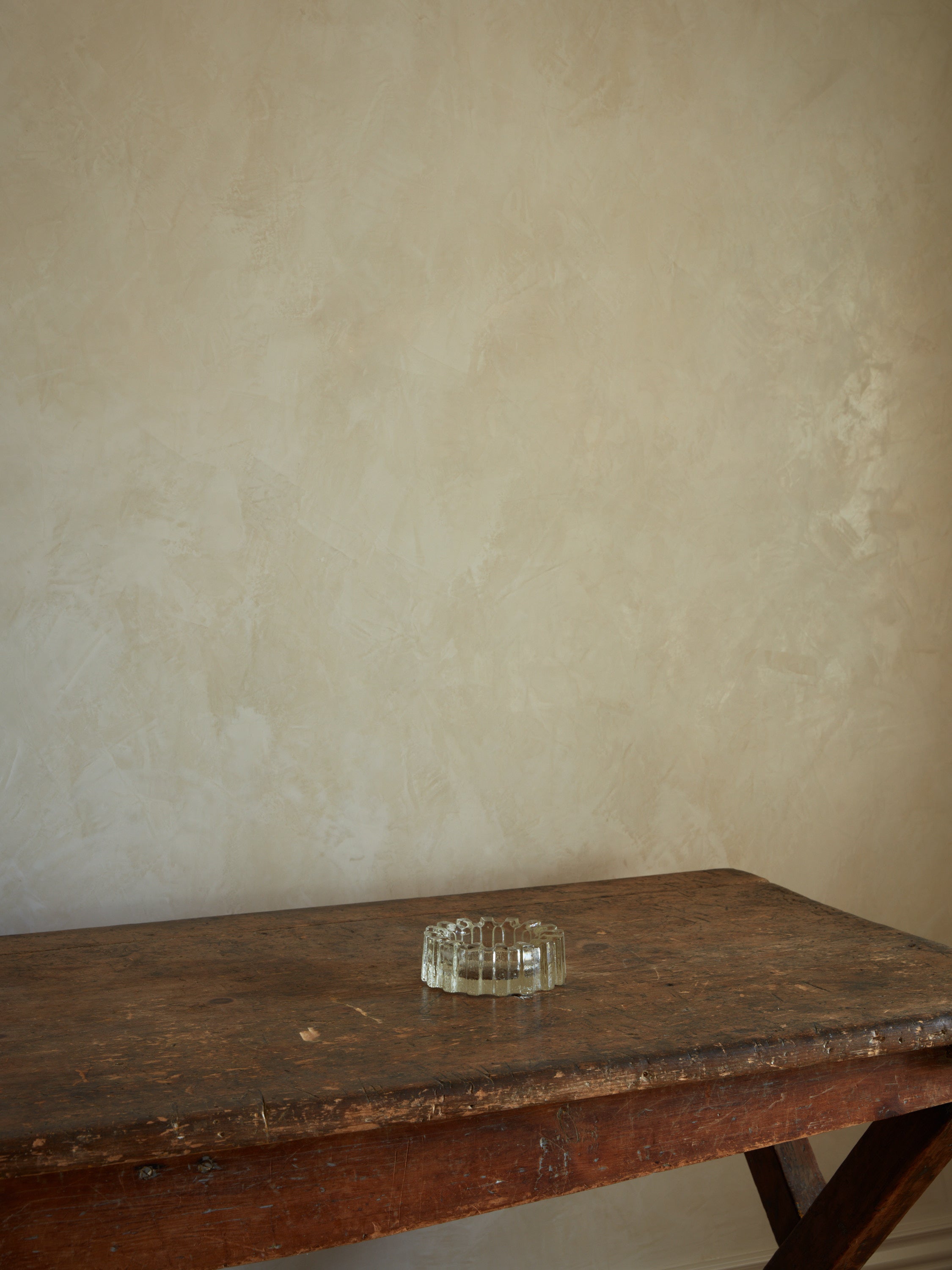 Swedish Textured Glass Ashtray