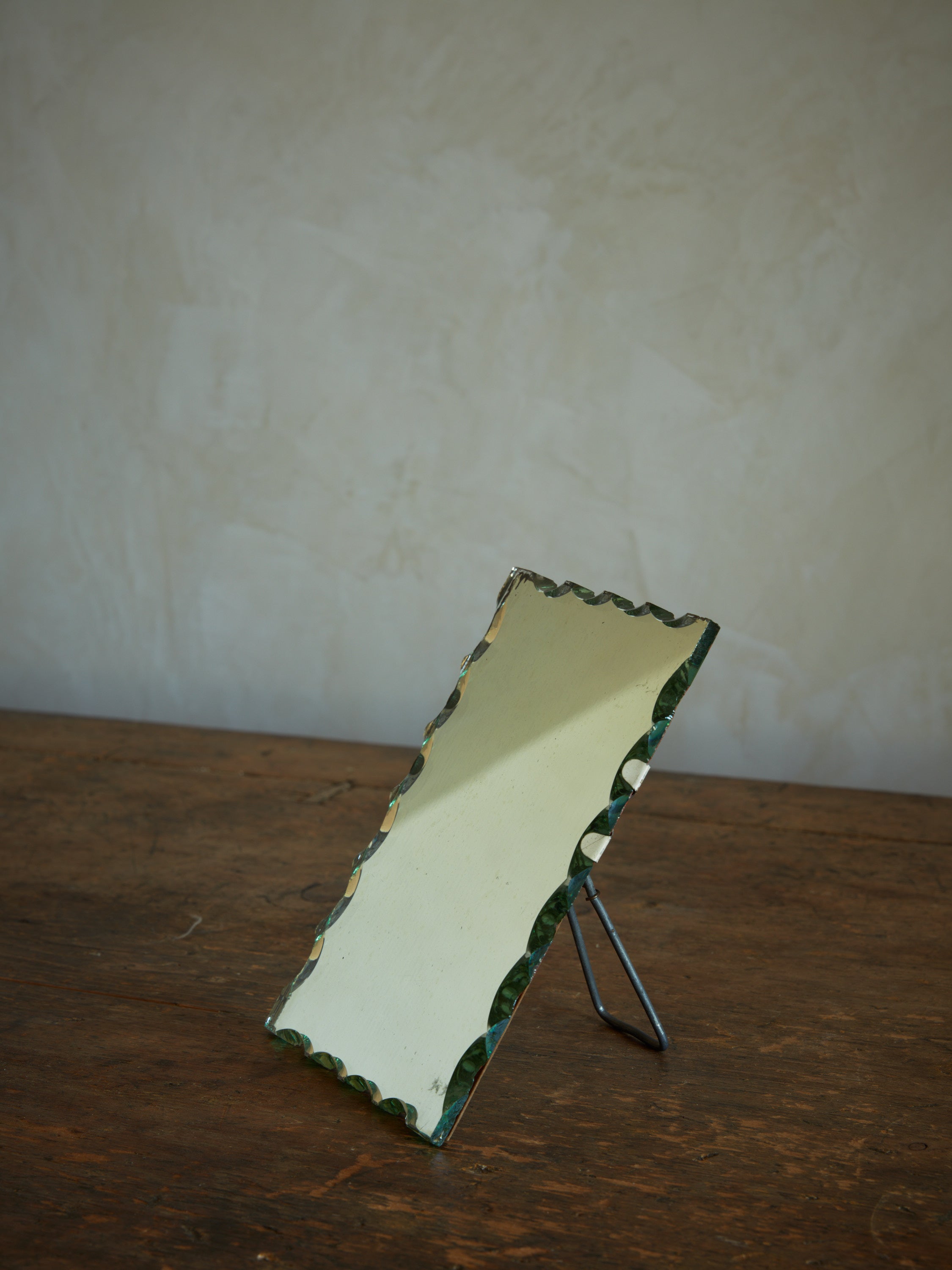 Petite Scalloped Table Mirror
