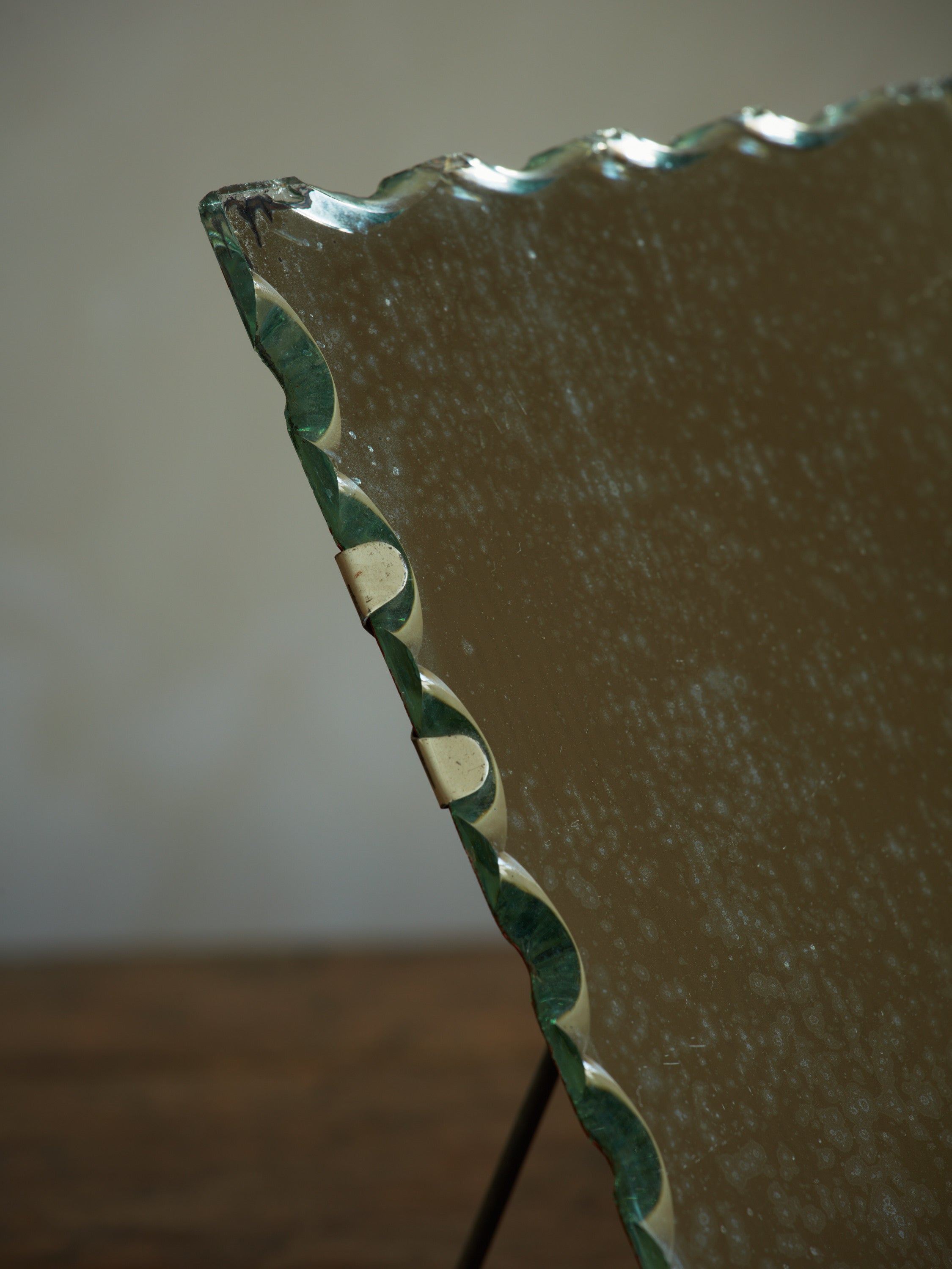 Petite Scalloped Table Mirror