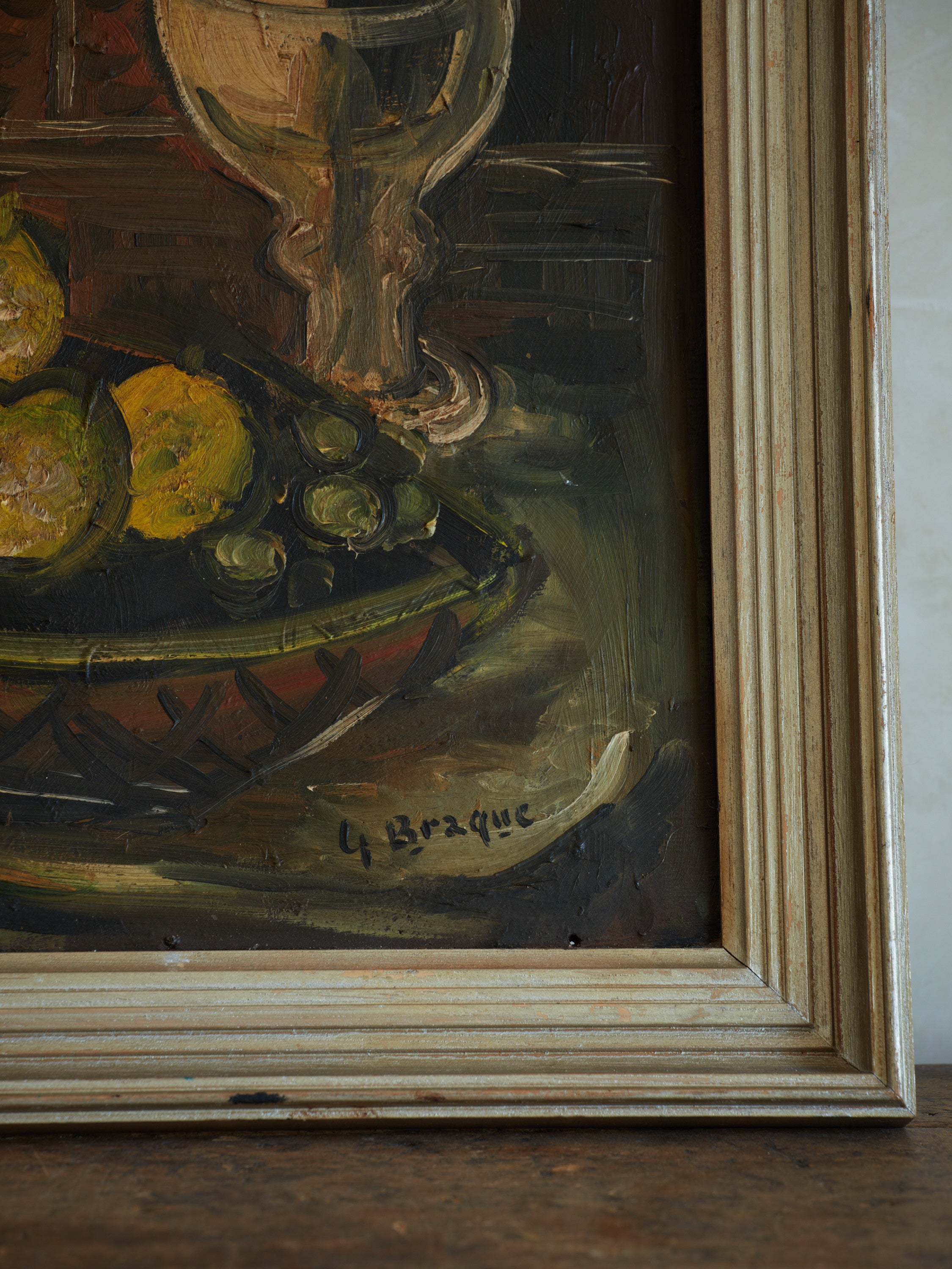 Framed Oil Still Life by Georges Braque