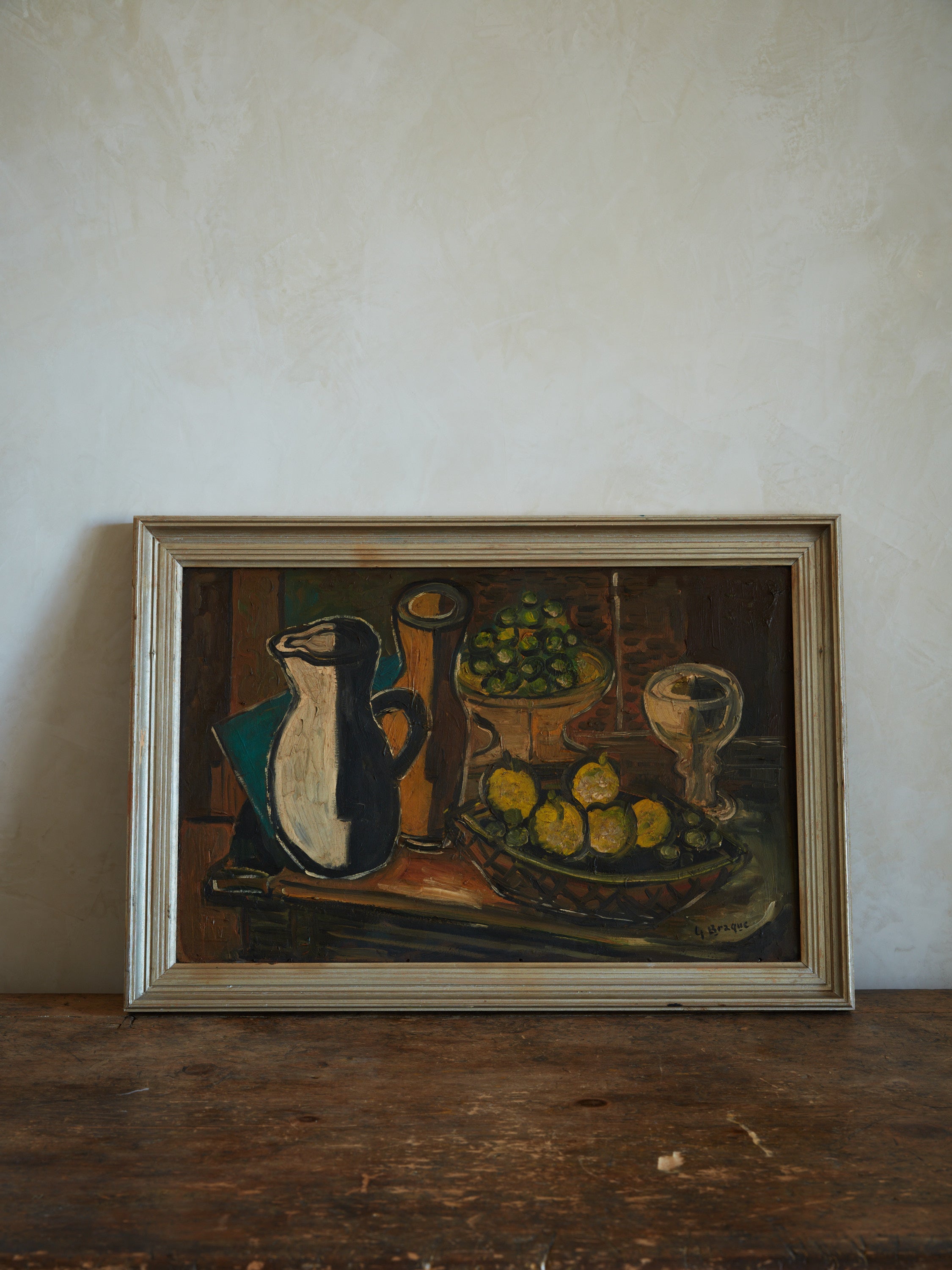 Framed Oil Still Life by Georges Braque