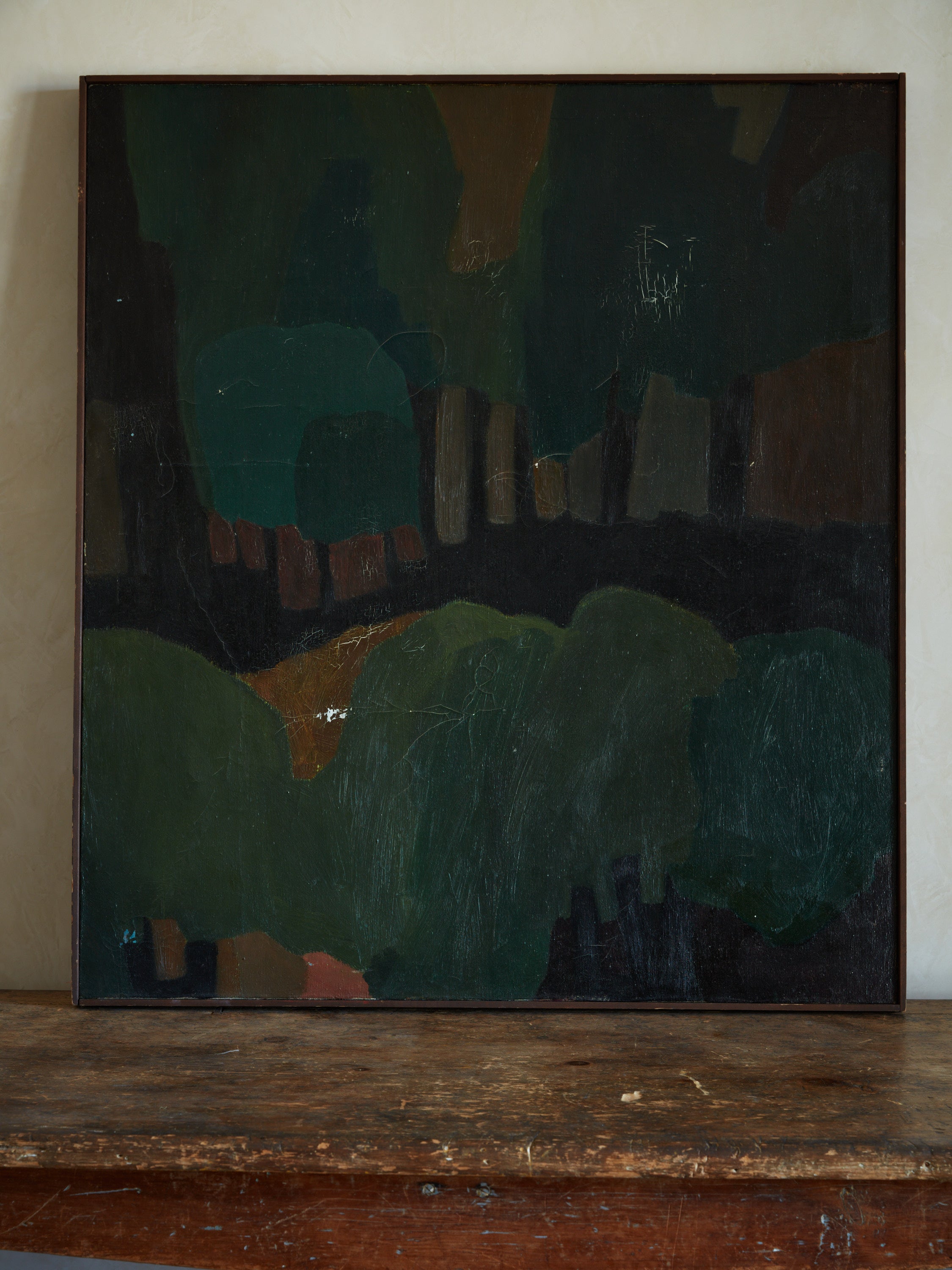 Framed Original Abstract Painting by Emily Mason