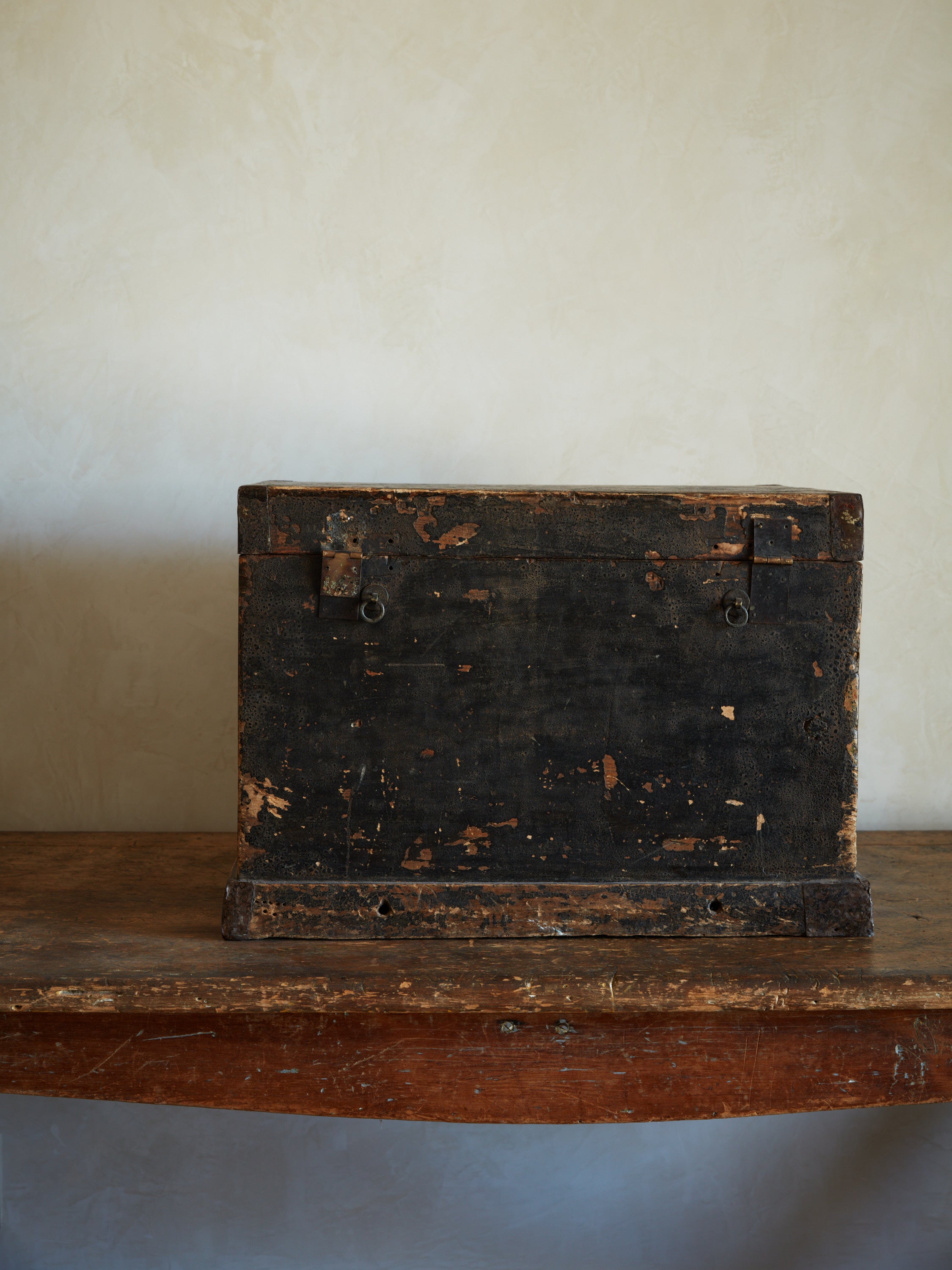 Early Painted Pine Chest