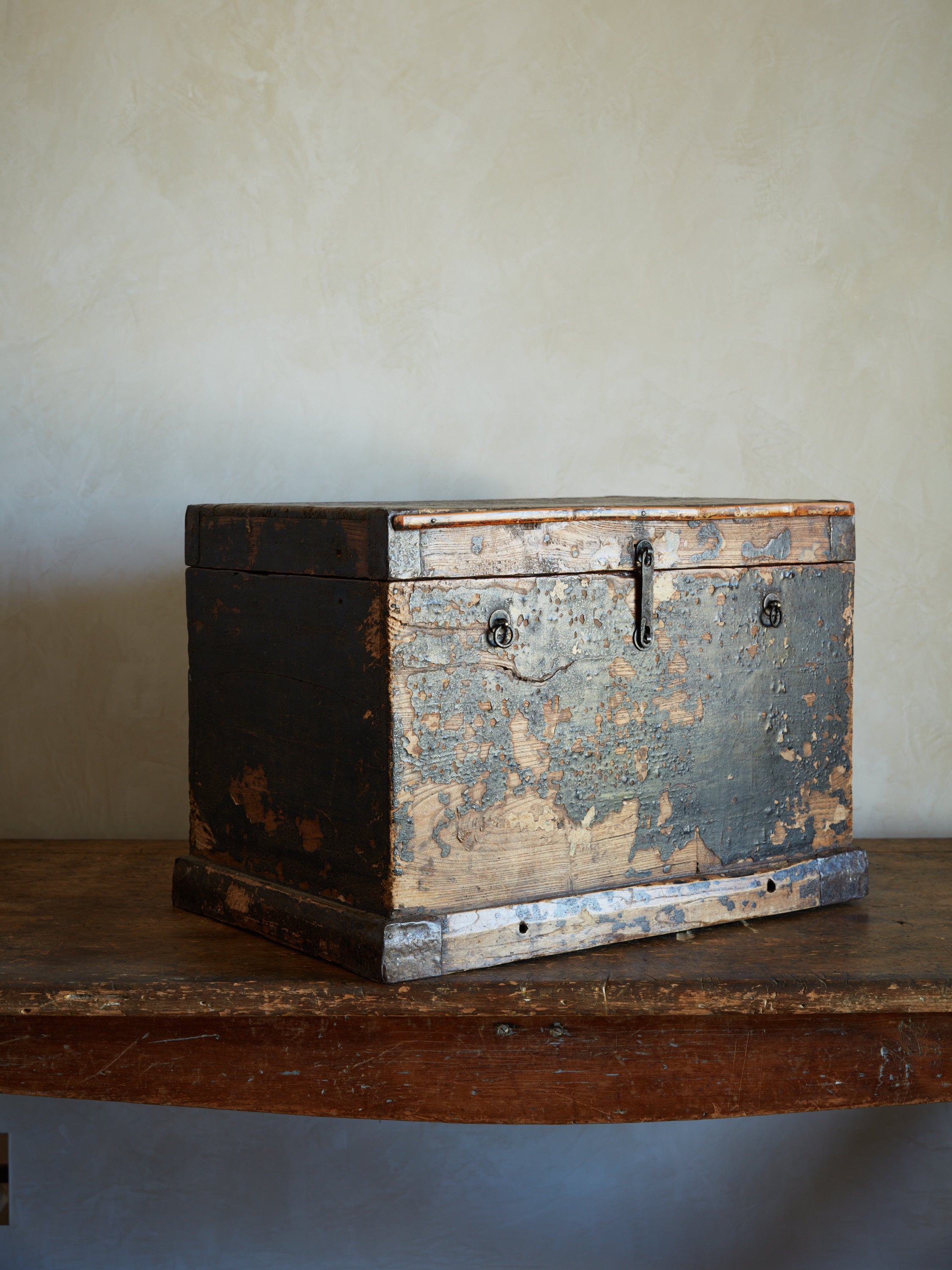 Early Painted Pine Chest