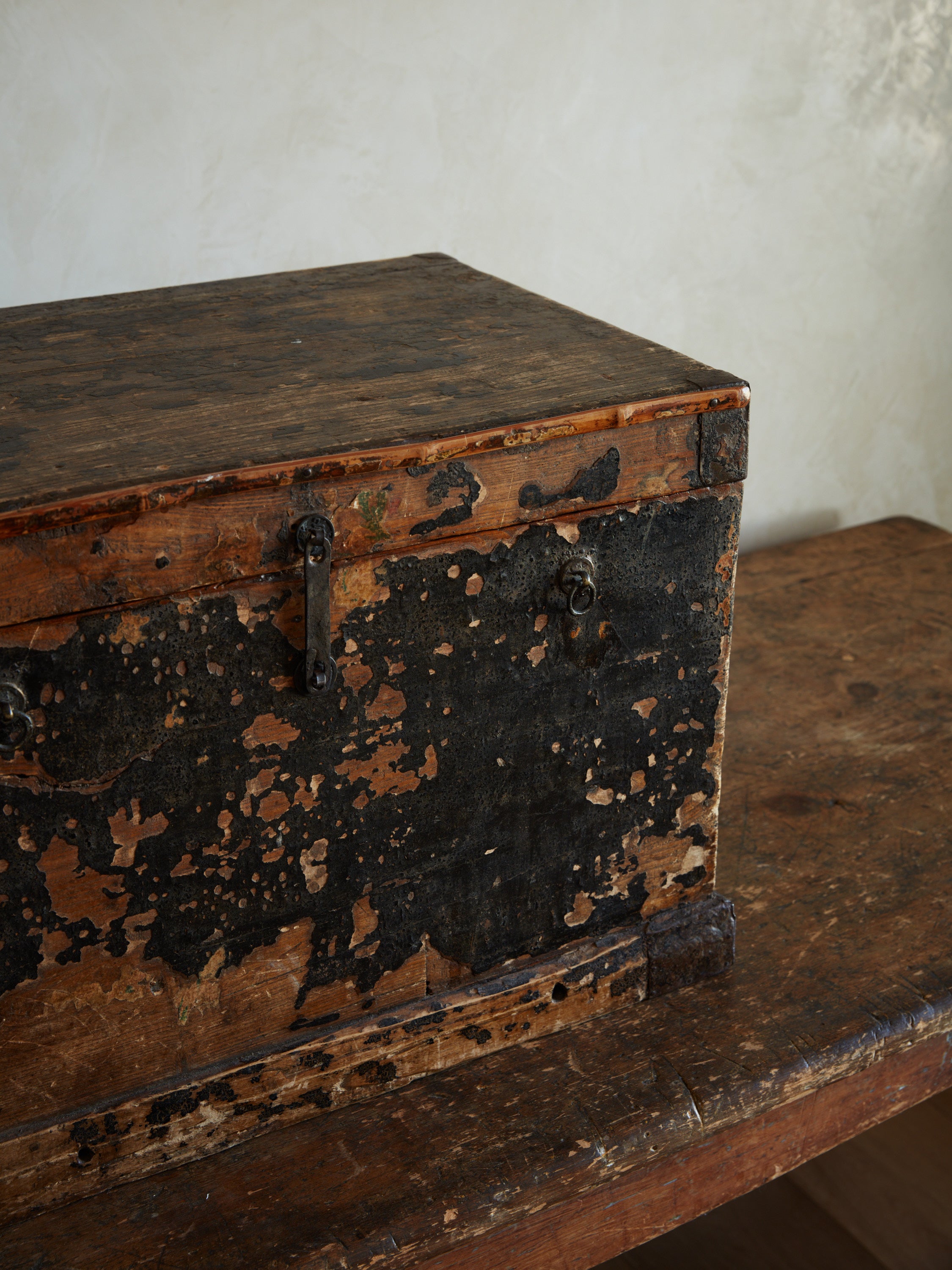Early Painted Pine Chest