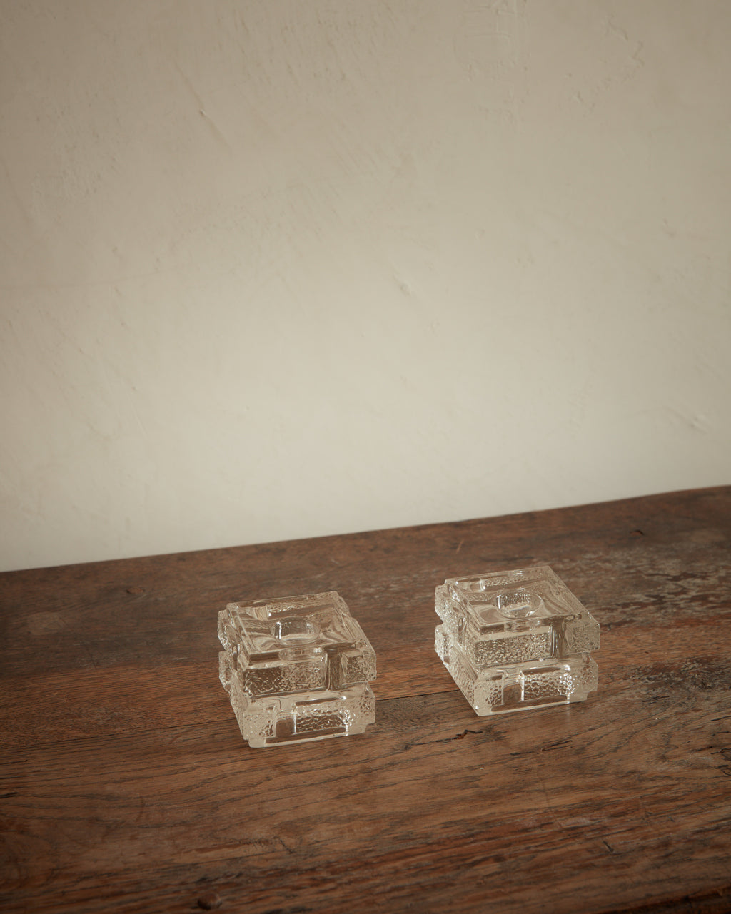 Square Glass Candleholders