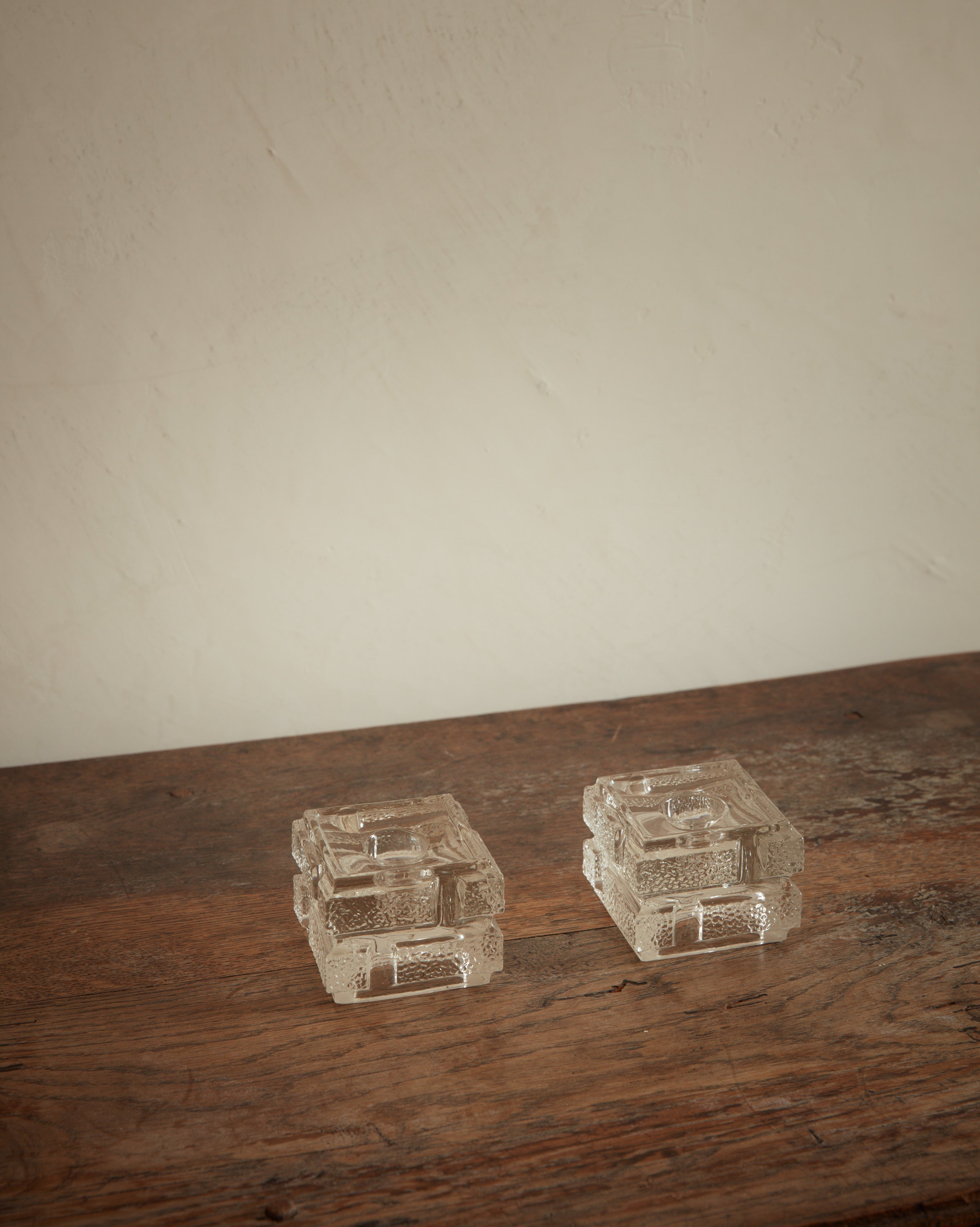 Square Glass Candleholders