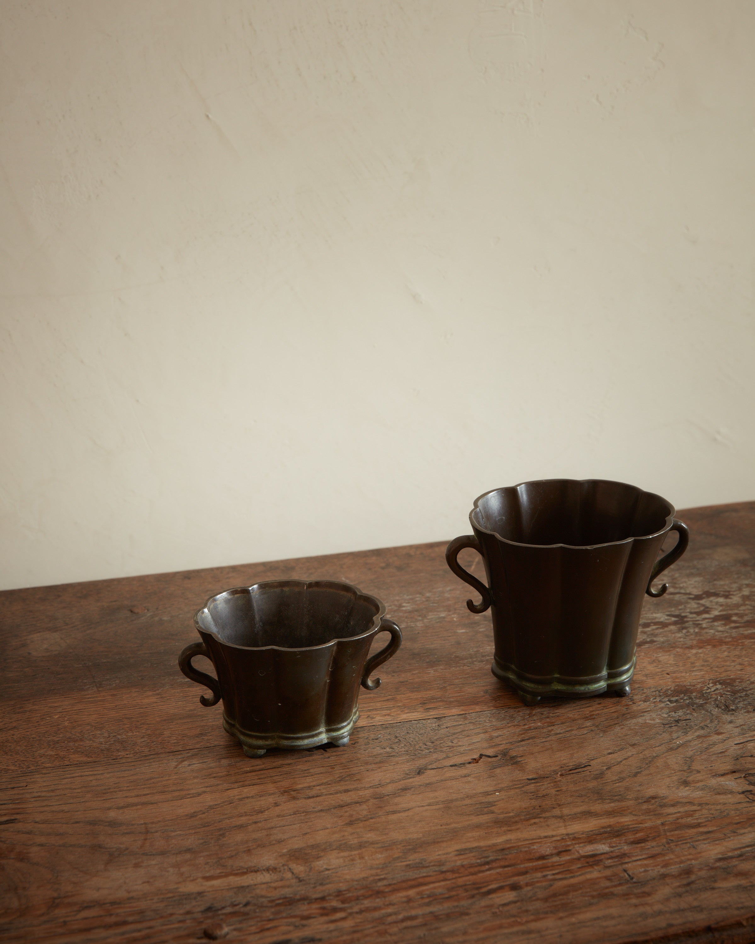 Set of Two Early Just Andersen Vases