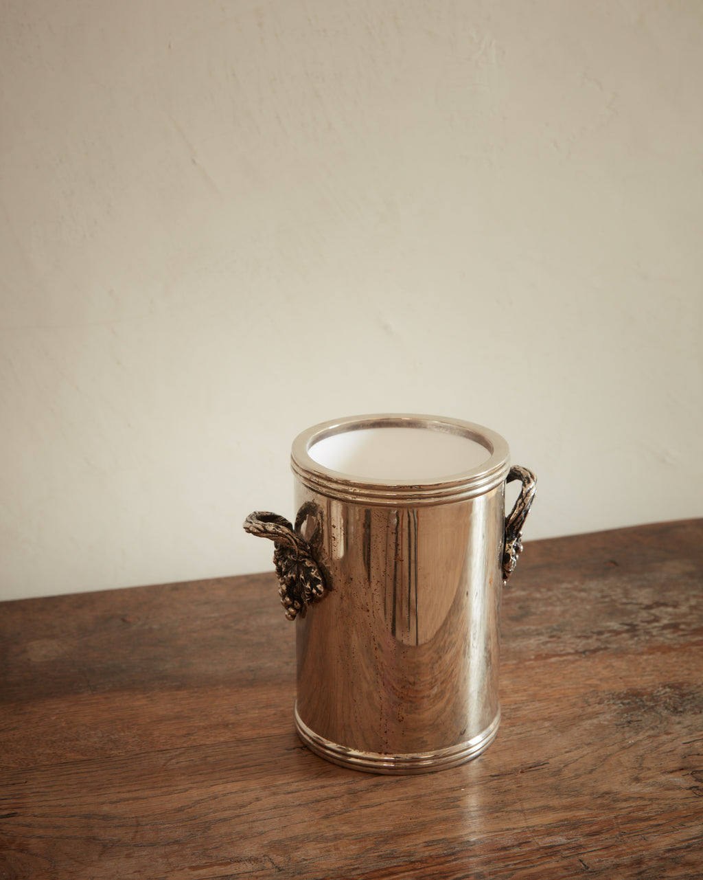 English Wine Bucket with Grape Motif Handles