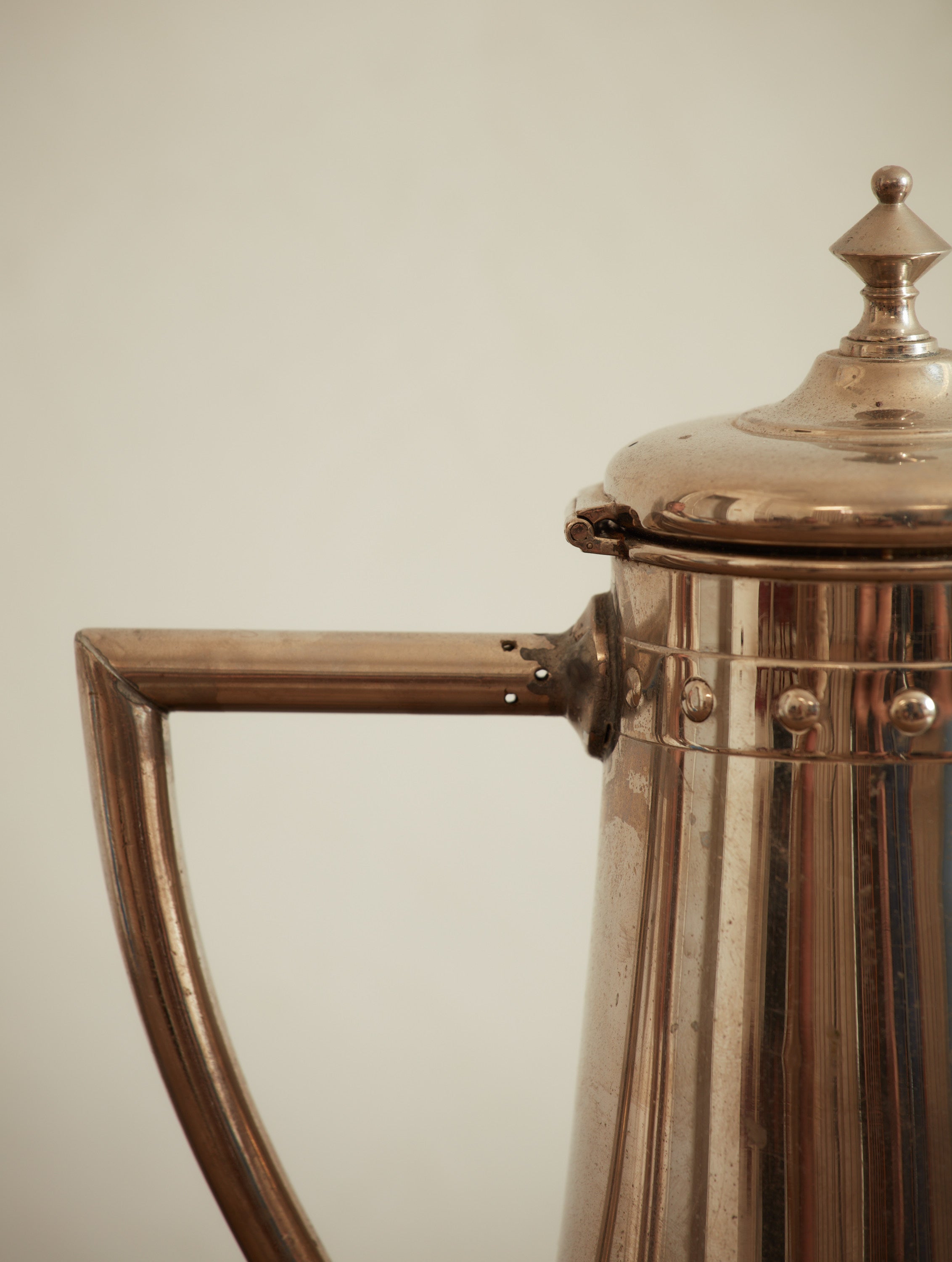 Brutalist Silver-Plated German Tea Set