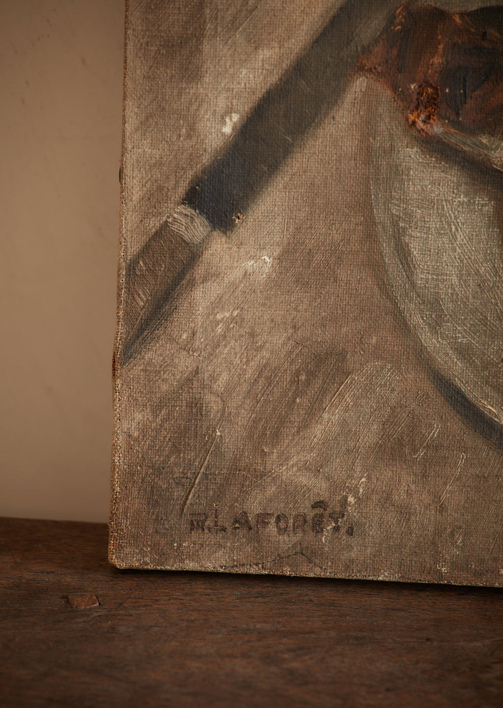 French Still Life Smoked Herring with Lemon and Glass