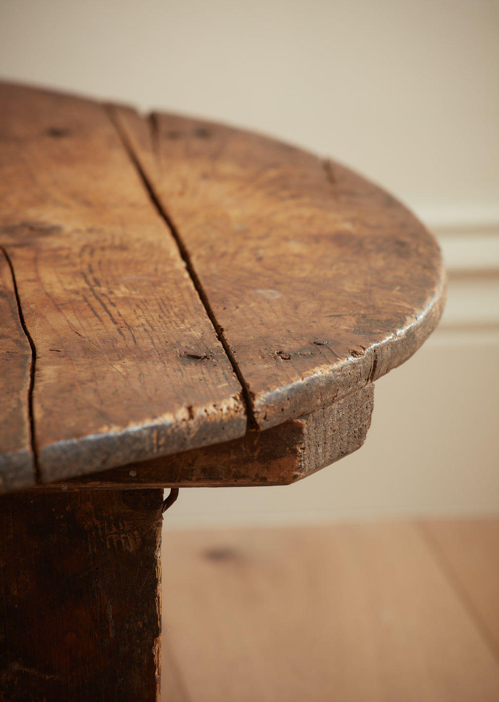 Primitive Round Low Table
