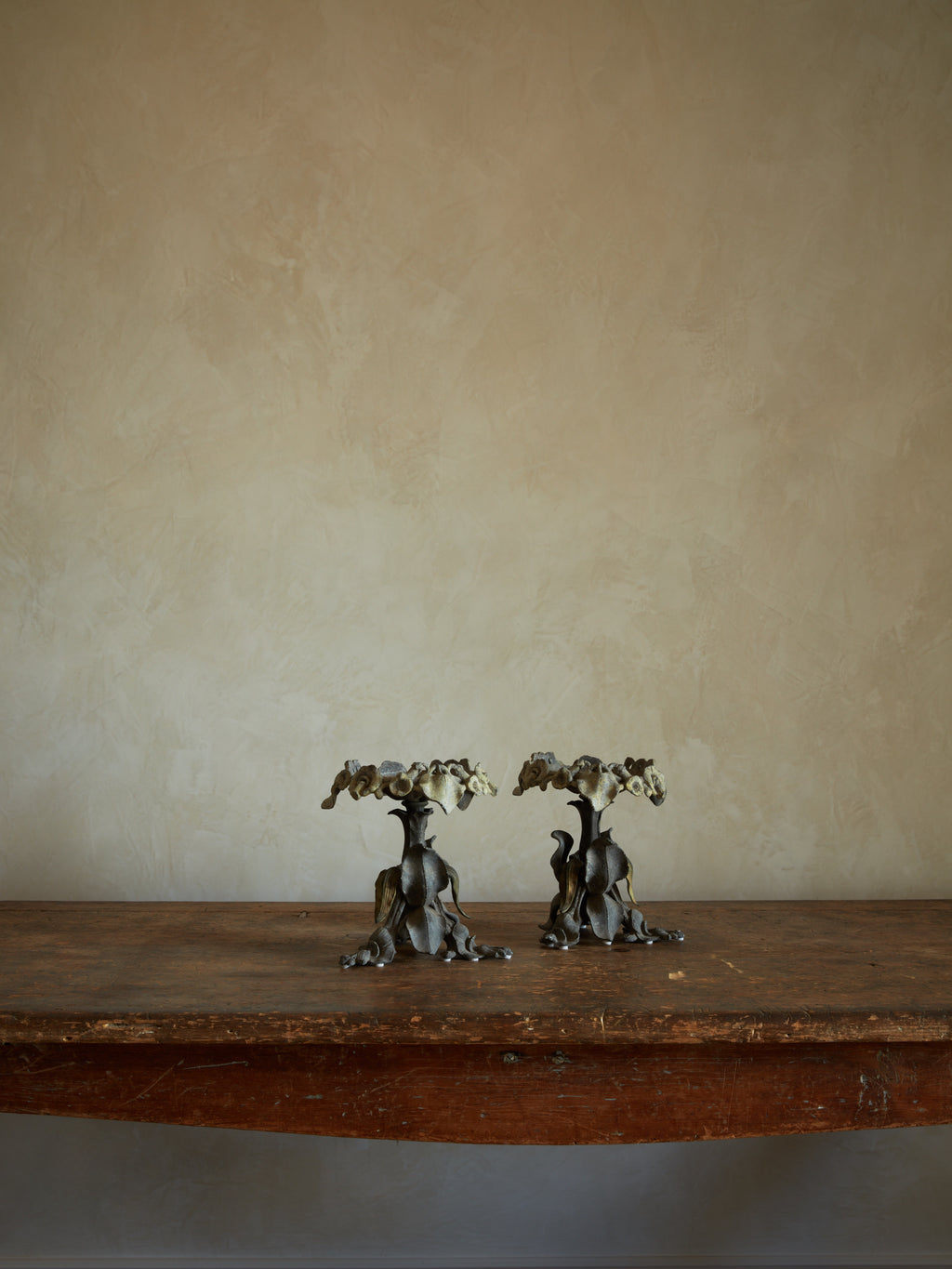 French Art Nouveau Candle Stands