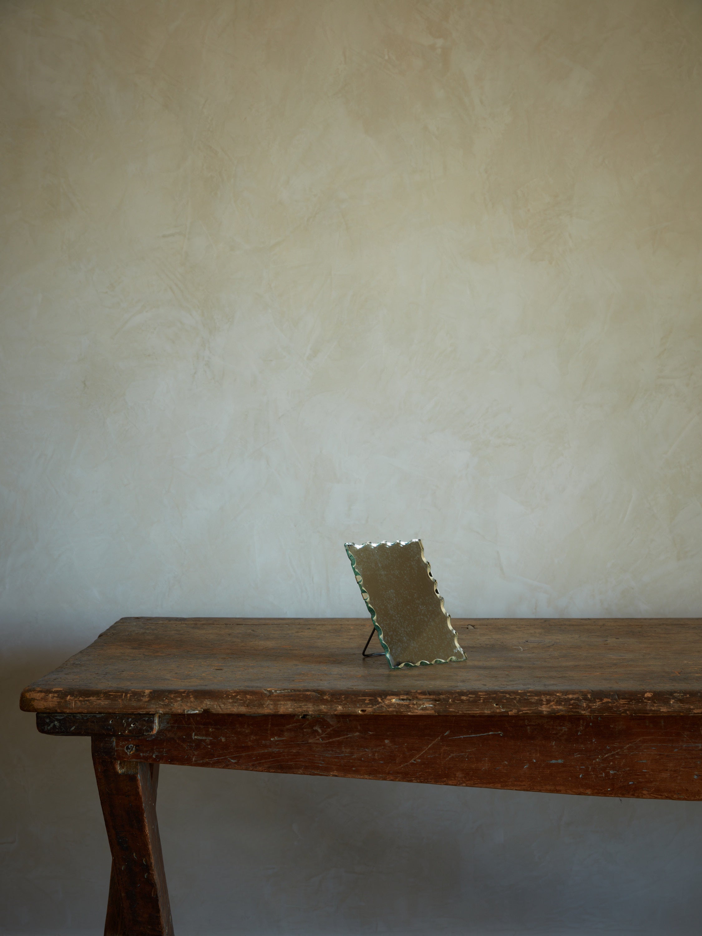 Petite Scalloped Table Mirror