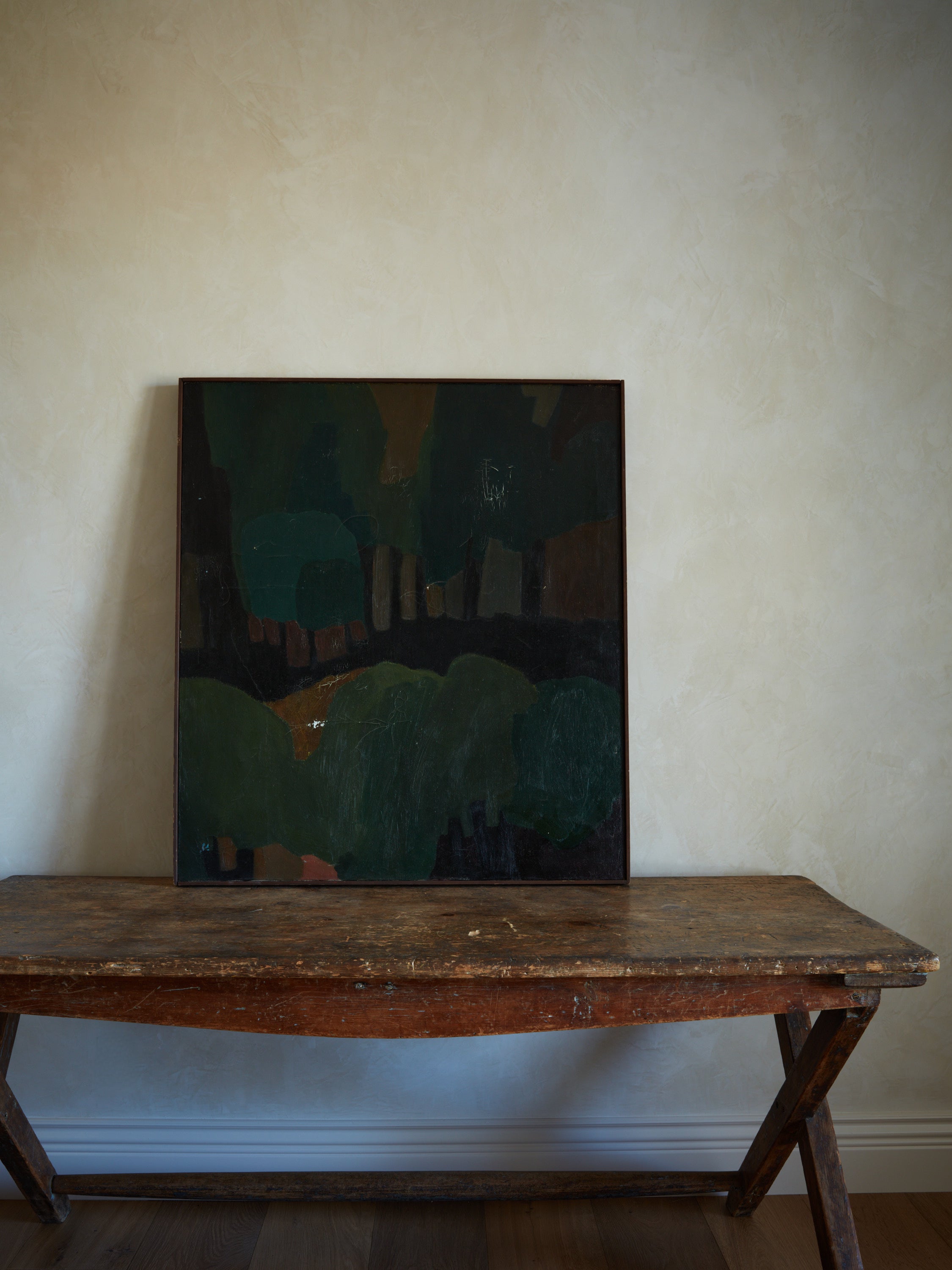 Framed Original Abstract Painting by Emily Mason