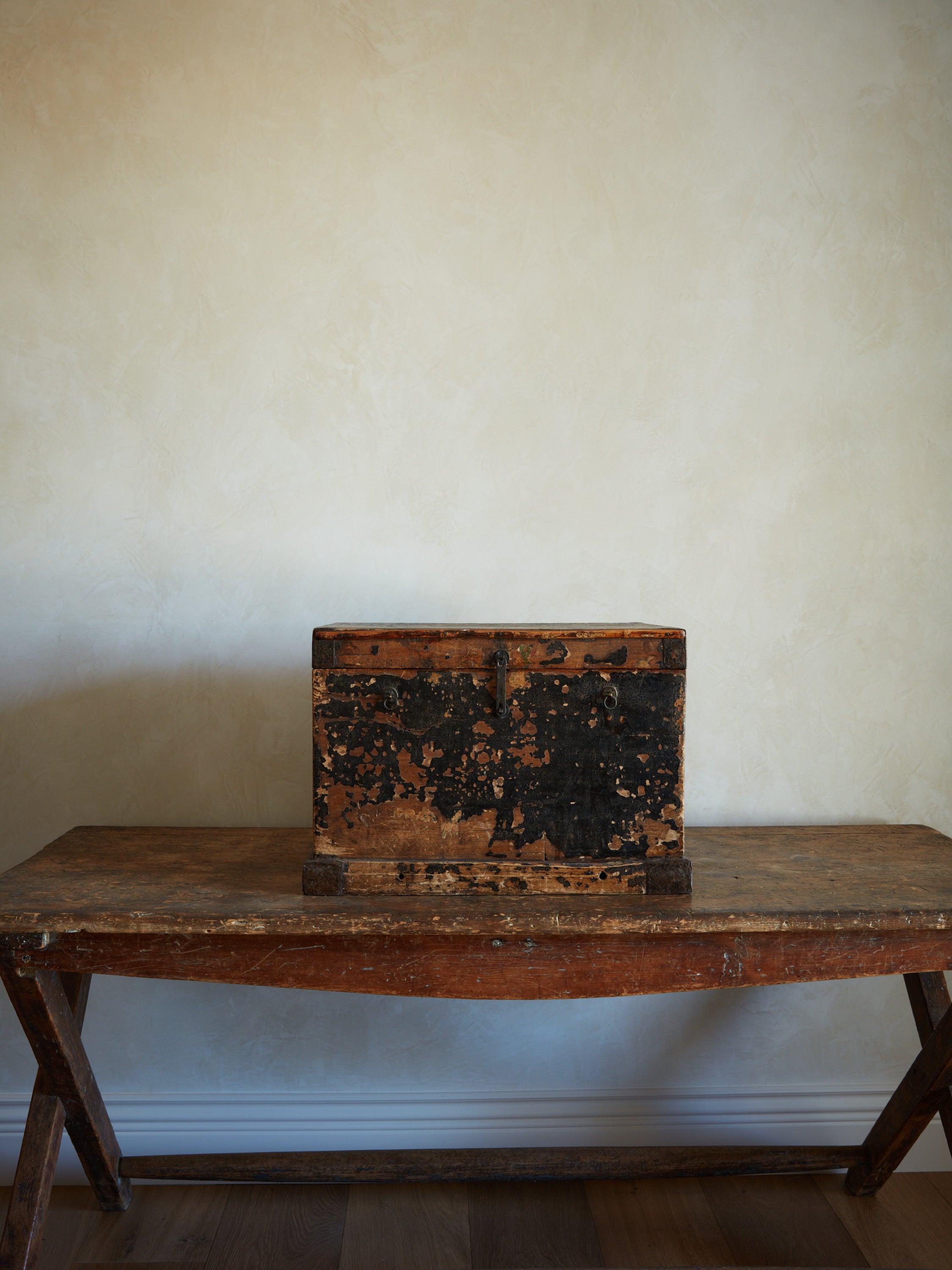 Early Painted Pine Chest